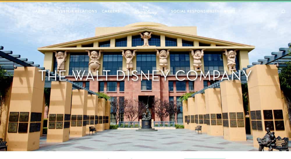 Die Walt Disney Company verwendet WordPress für ihre Website.