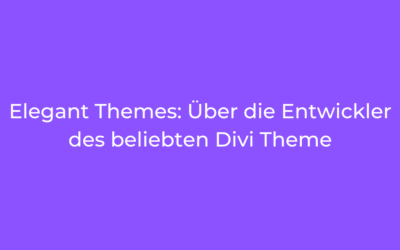 Elegant Themes: Über die Entwickler des beliebten Divi Theme