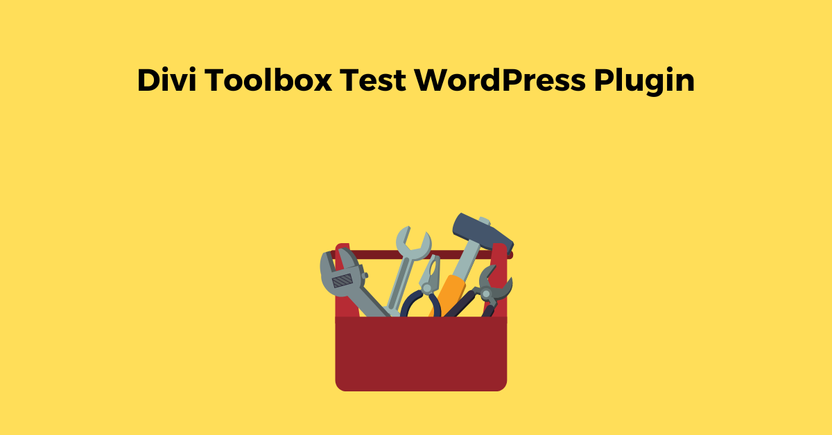 Divi Toolbox Test WordPress Plugin