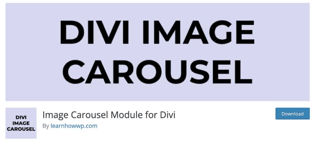 Image Carousel Module for Divi