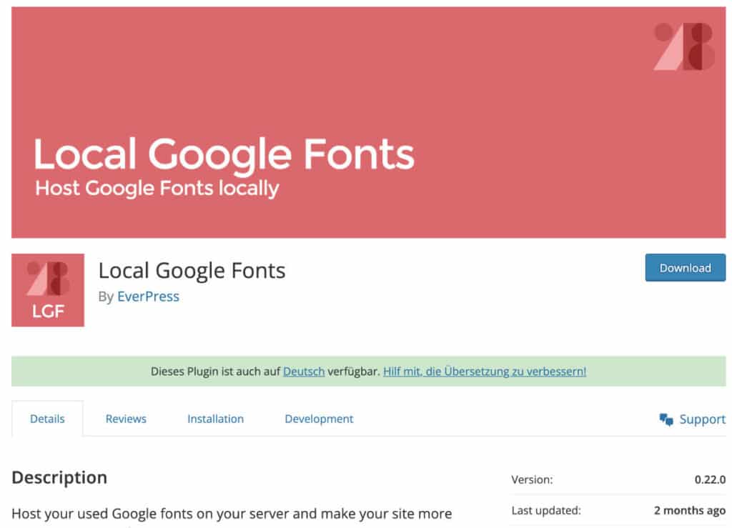 Local Google Fonts