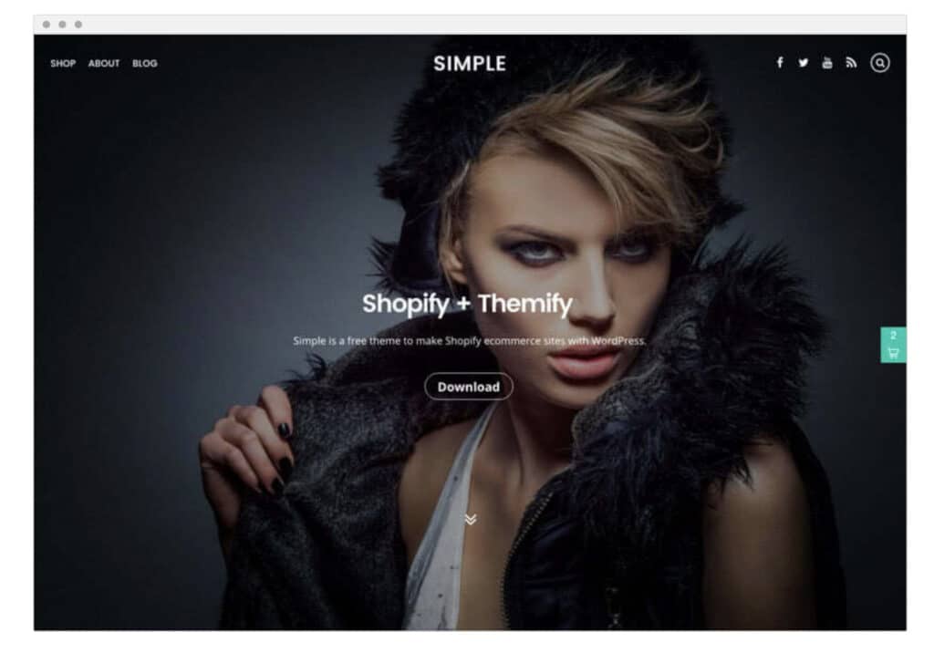 Simple Shopify WordPress Theme