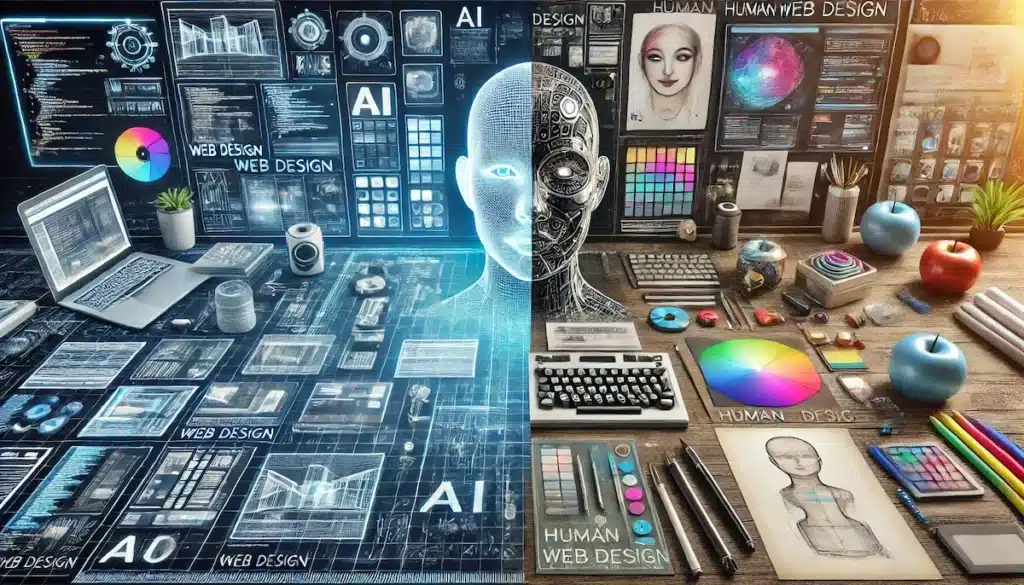 human vs ai webdesign