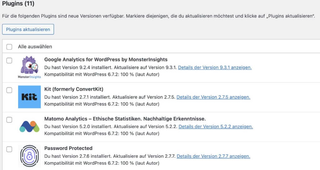 WordPress Updates Sicherheitsluecken schliessen