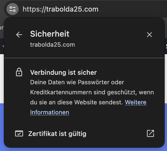 WordPress Website SSL Zertifikat